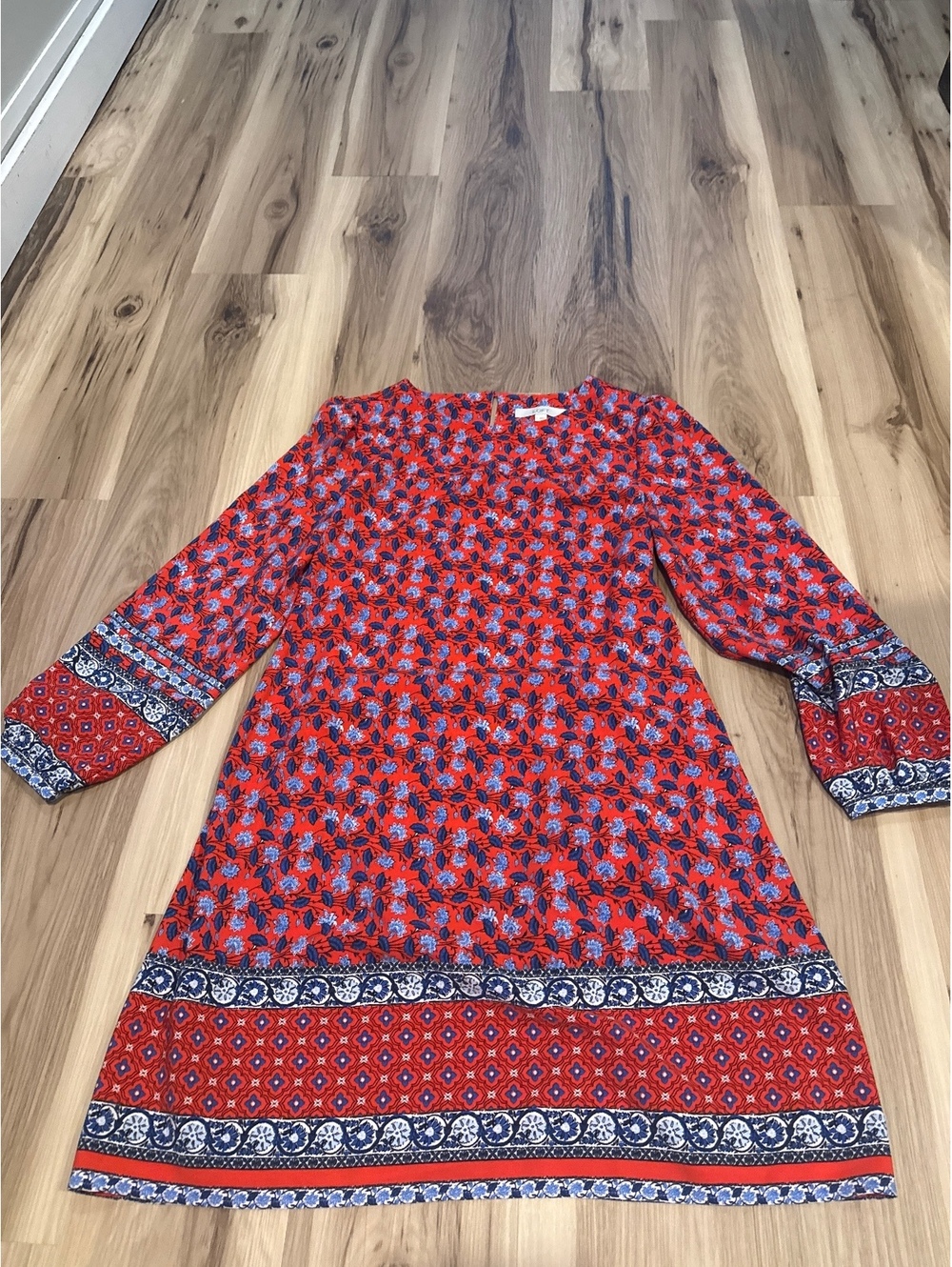 LOFT  ROUND NECK BALLOON SLEEVES LENGTH DRESS - Picture 3 of 7